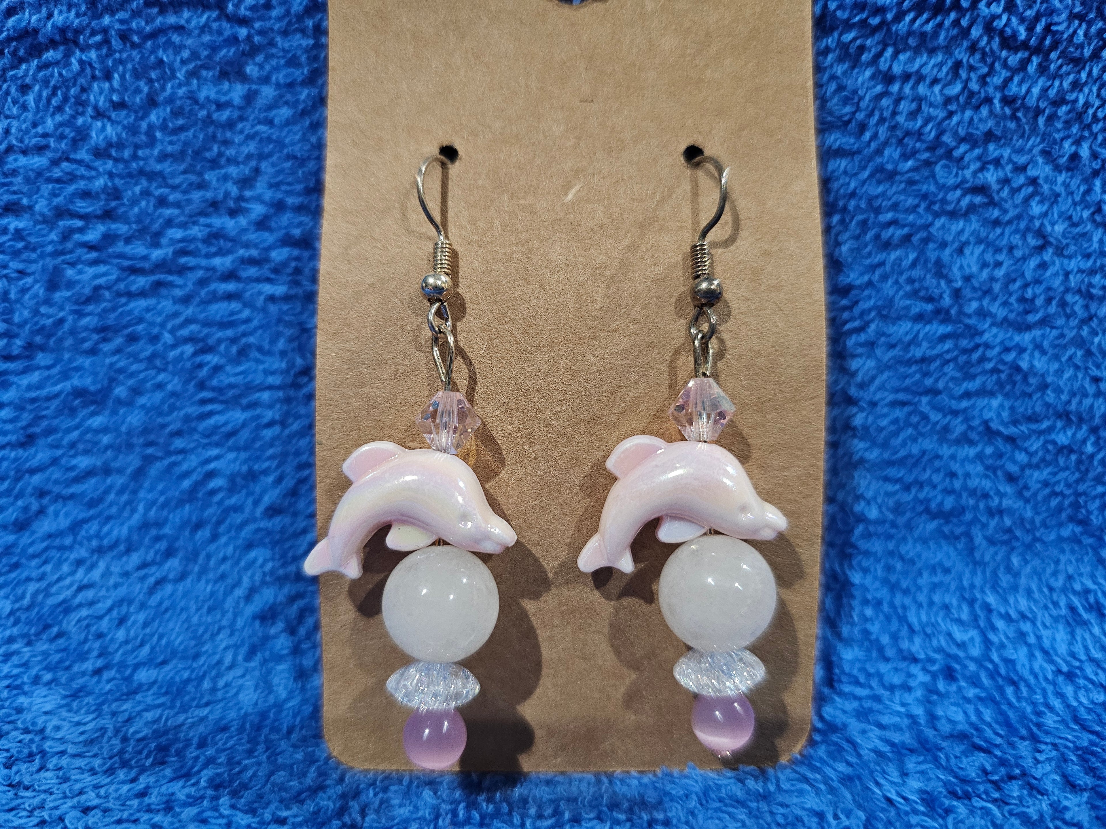 Dolphin Beaded Earrings