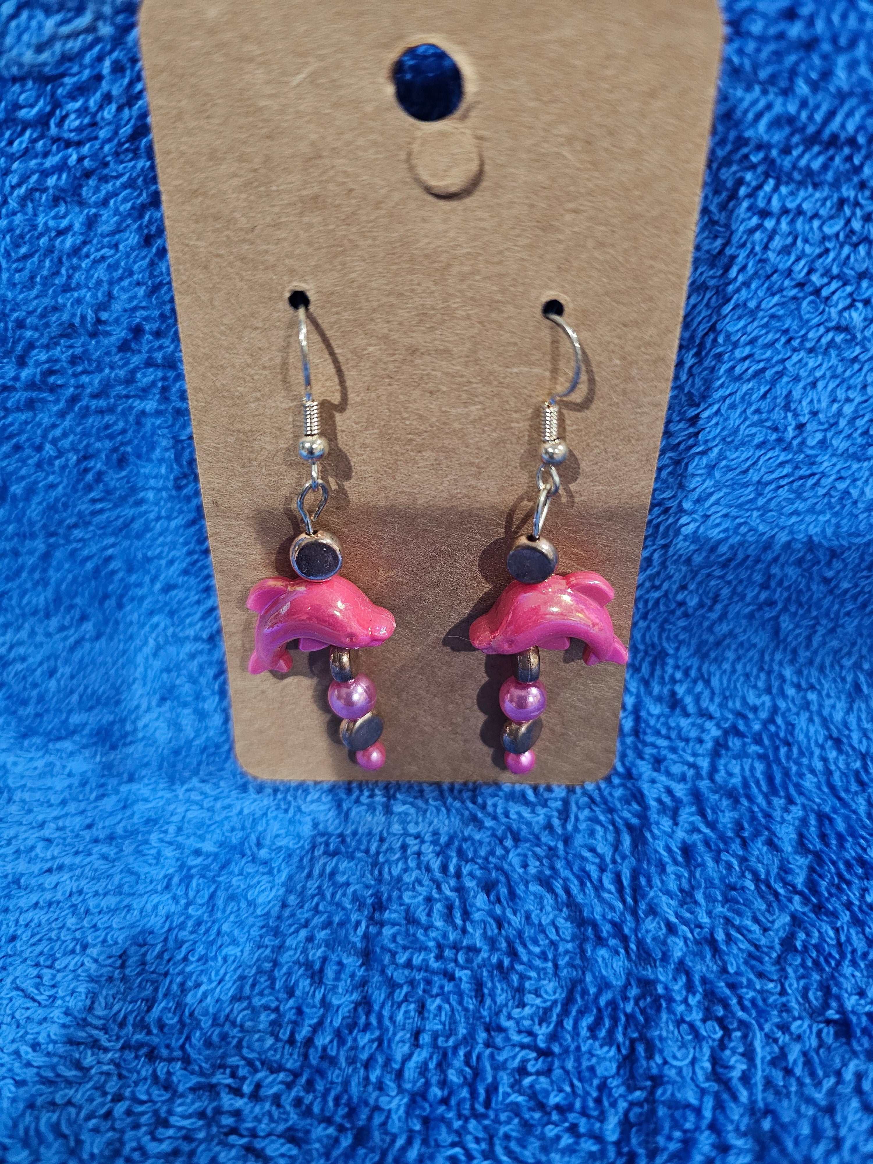 Dolphin Beaded Earrings