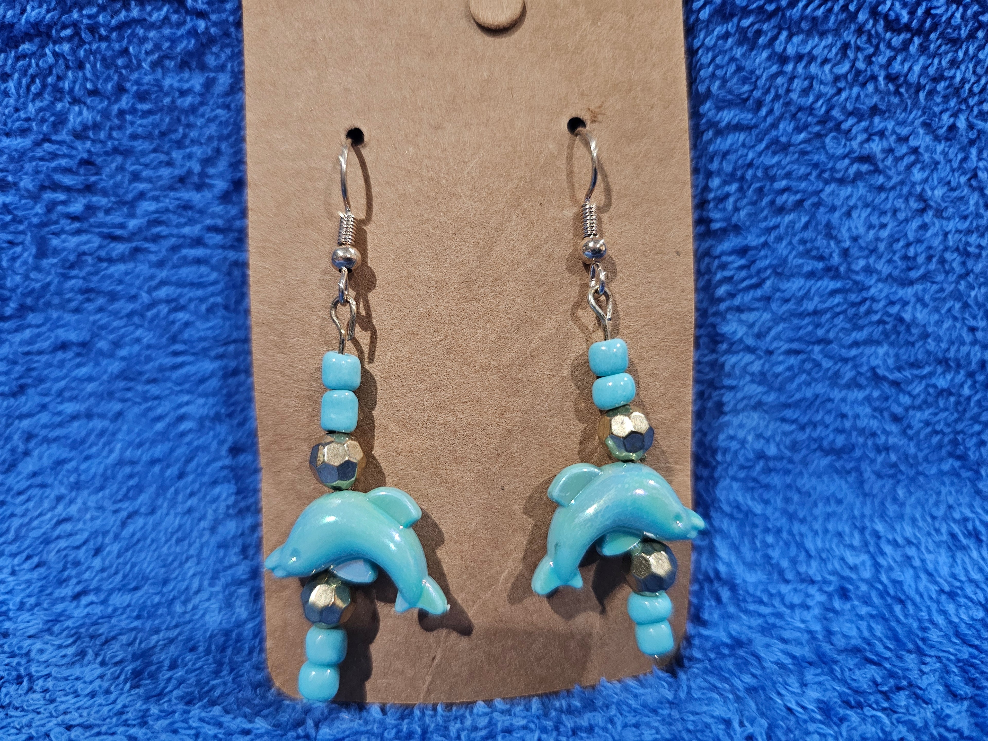 Dolphin Beaded Earrings