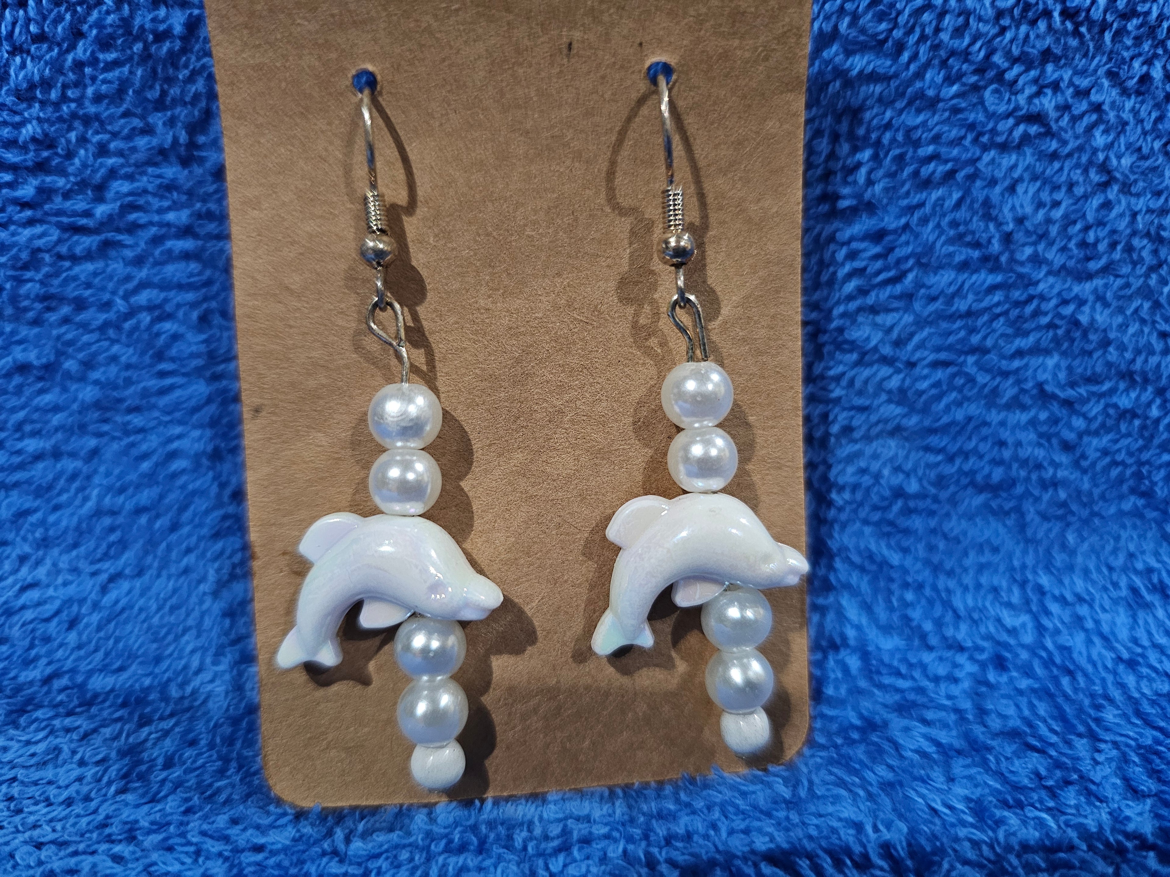 Dolphin Beaded Earrings